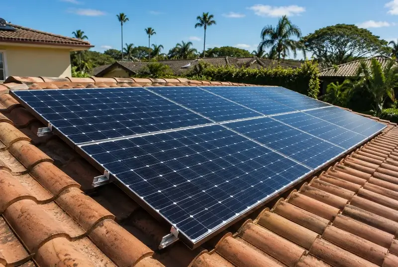 Installation de panneaux solaires à Taurinya